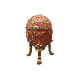 Яйцо пасхальное С орнаментом 7см розовое